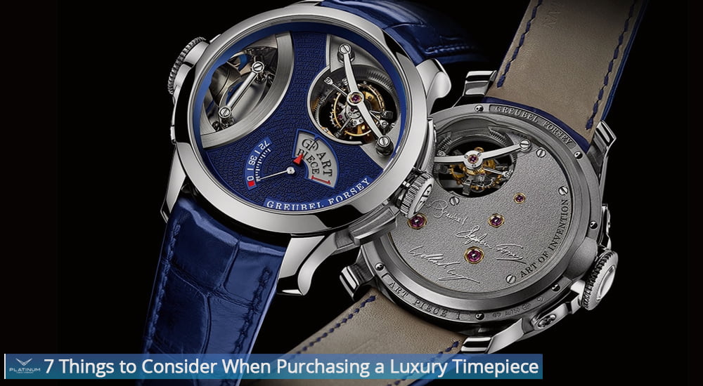 7 Things to Consider When Purchasing a Luxury Timepiece