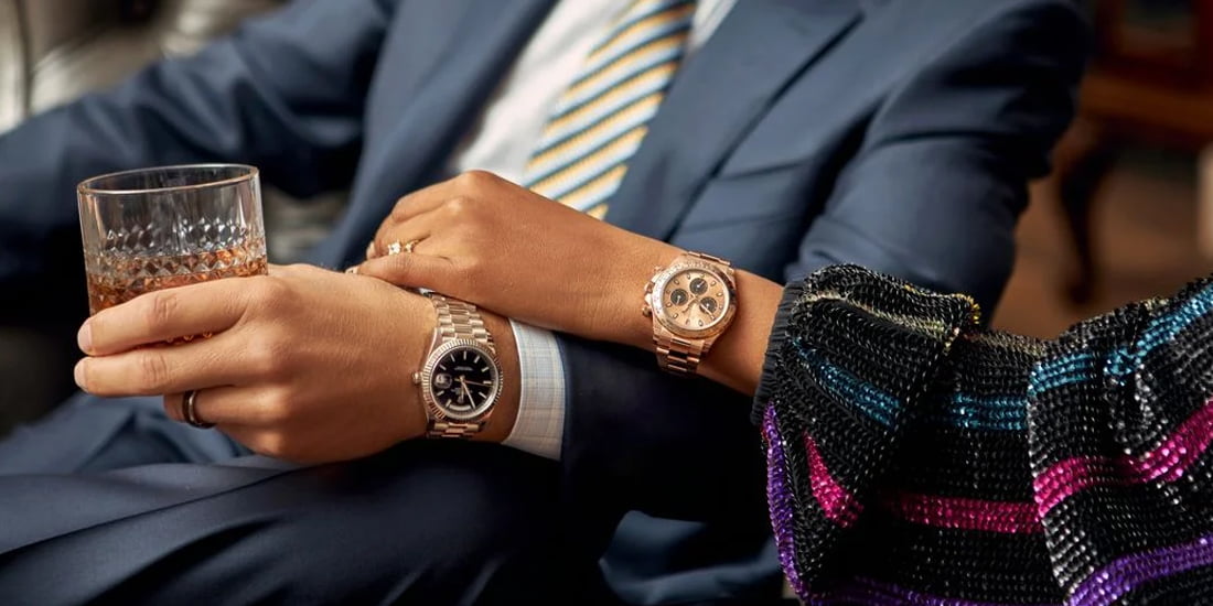 Rolex luxury watch wear men