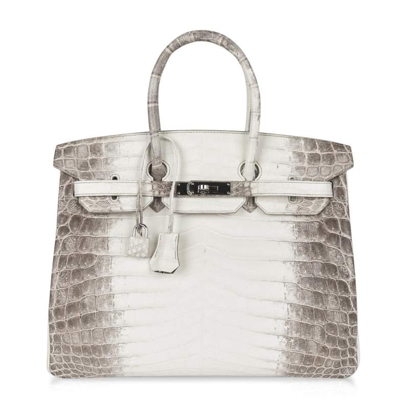 Hermes Birkin 35 Himalaya Blanc Crocodile Palladium Hardware - Platinum ...